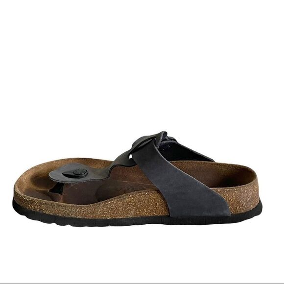 BIRKENSTOCK Betula Cork Gizeh Thong Orthopedic Sandals Grey 6 - Picture 6 of 11